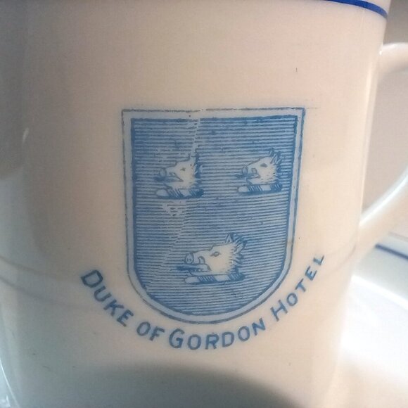 Duke Of Gordon Hotel Vintage Scottish Highlands Bone China Demitasse & Saucer - Picture 3 of 7